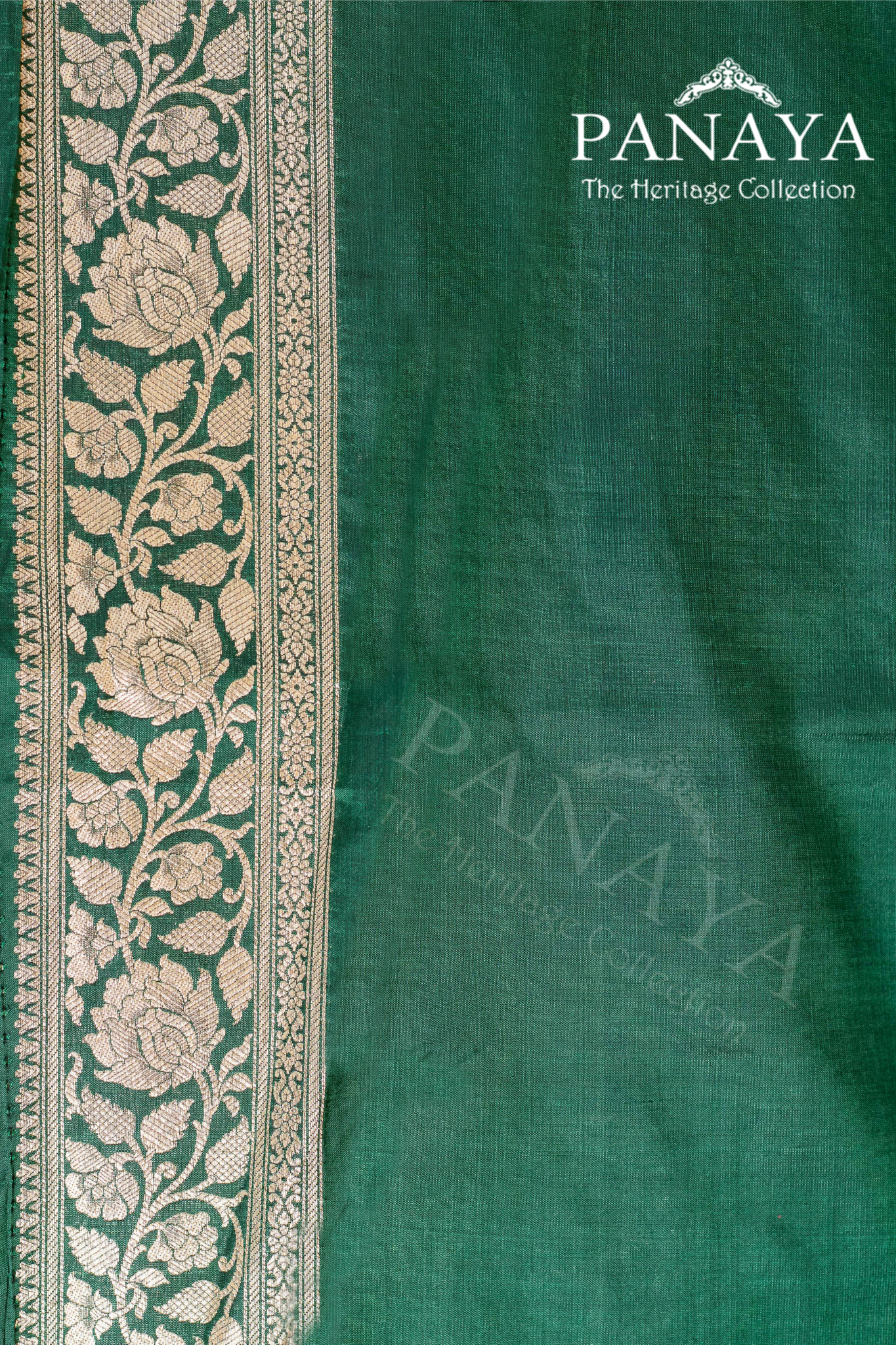 Banarasi Floral Zaal Work With Banarsi Anchal And Border