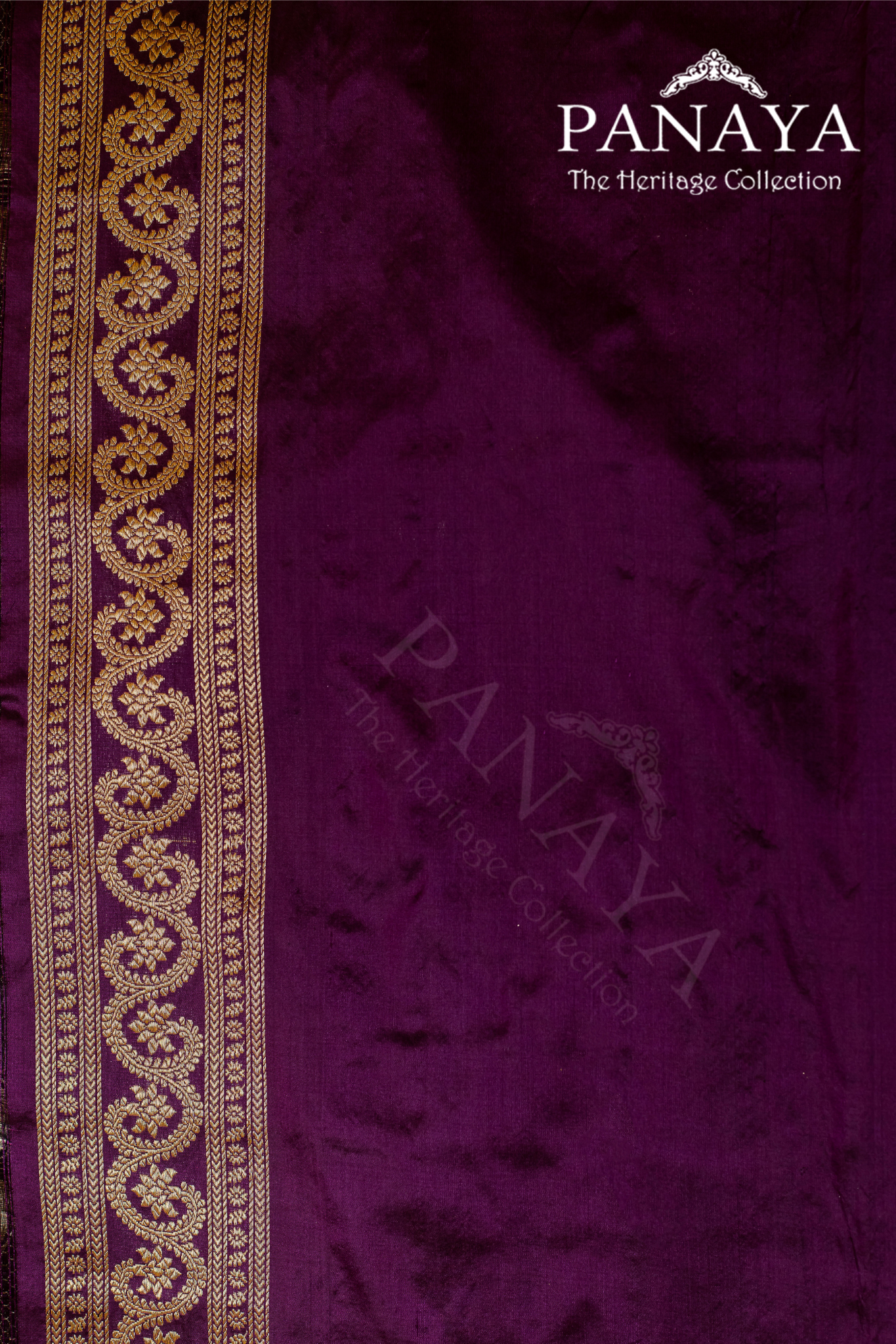 Handloom, Katan Silk With Darbar Anchal, Zari Gold Work Border