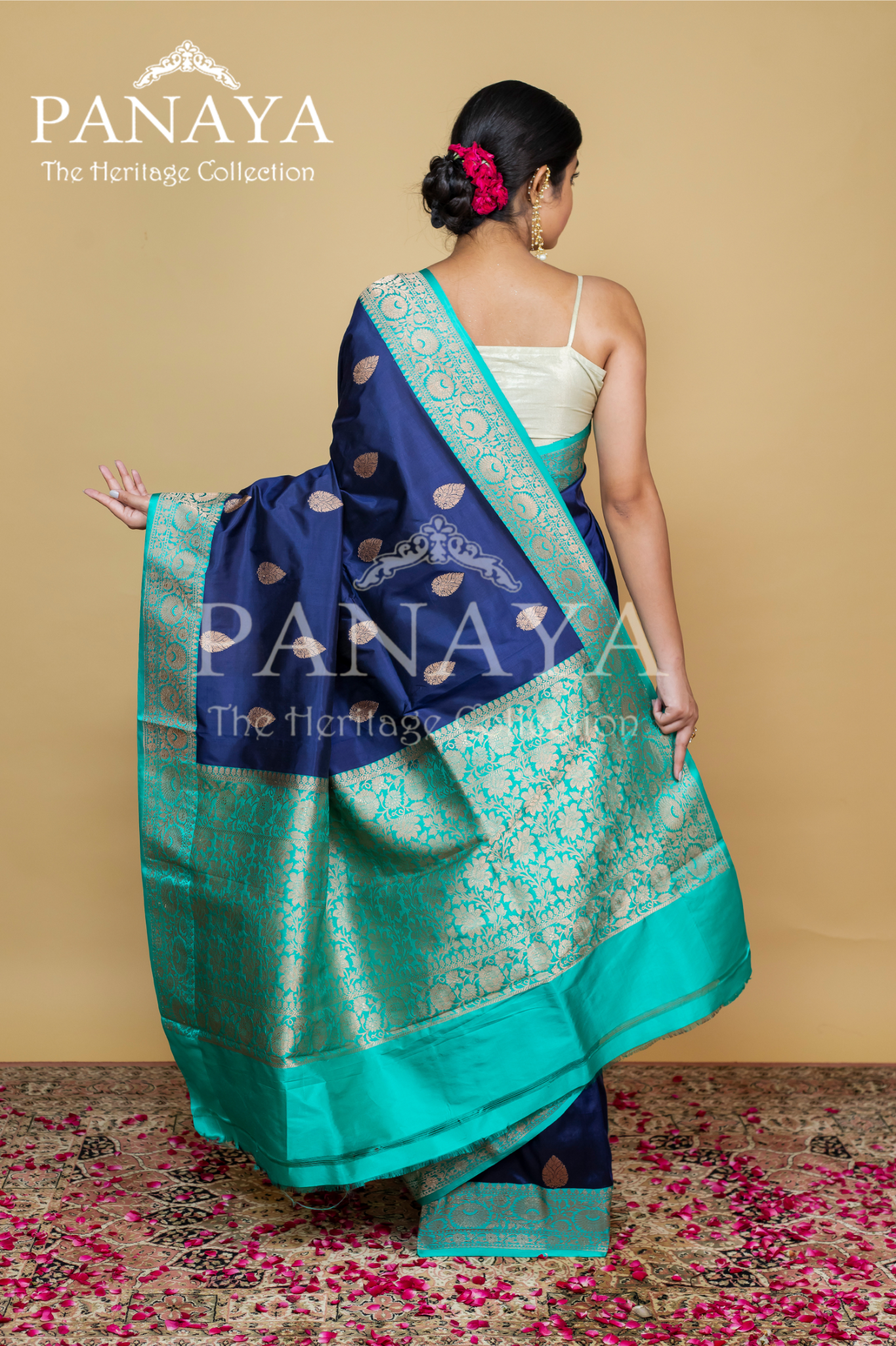 Katan Silk Kadwa Weave Handloom Silk