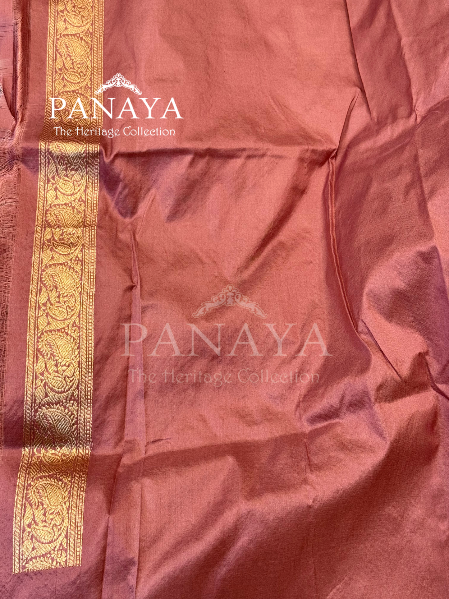 Saree Katan Silk with banarasi aanchal & Border with meenedar Boota Design