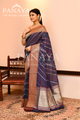 Saree Kora cotton Silk with Banrasi Aanchal & Border with Meenedar Aada Design