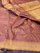 Saree Katan Silk with banarasi aanchal & Border with meenedar Boota Design