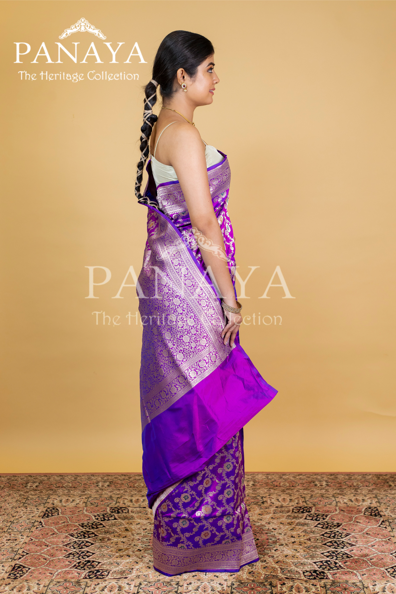 Katan Silk Zaal Design Meenakari Work
