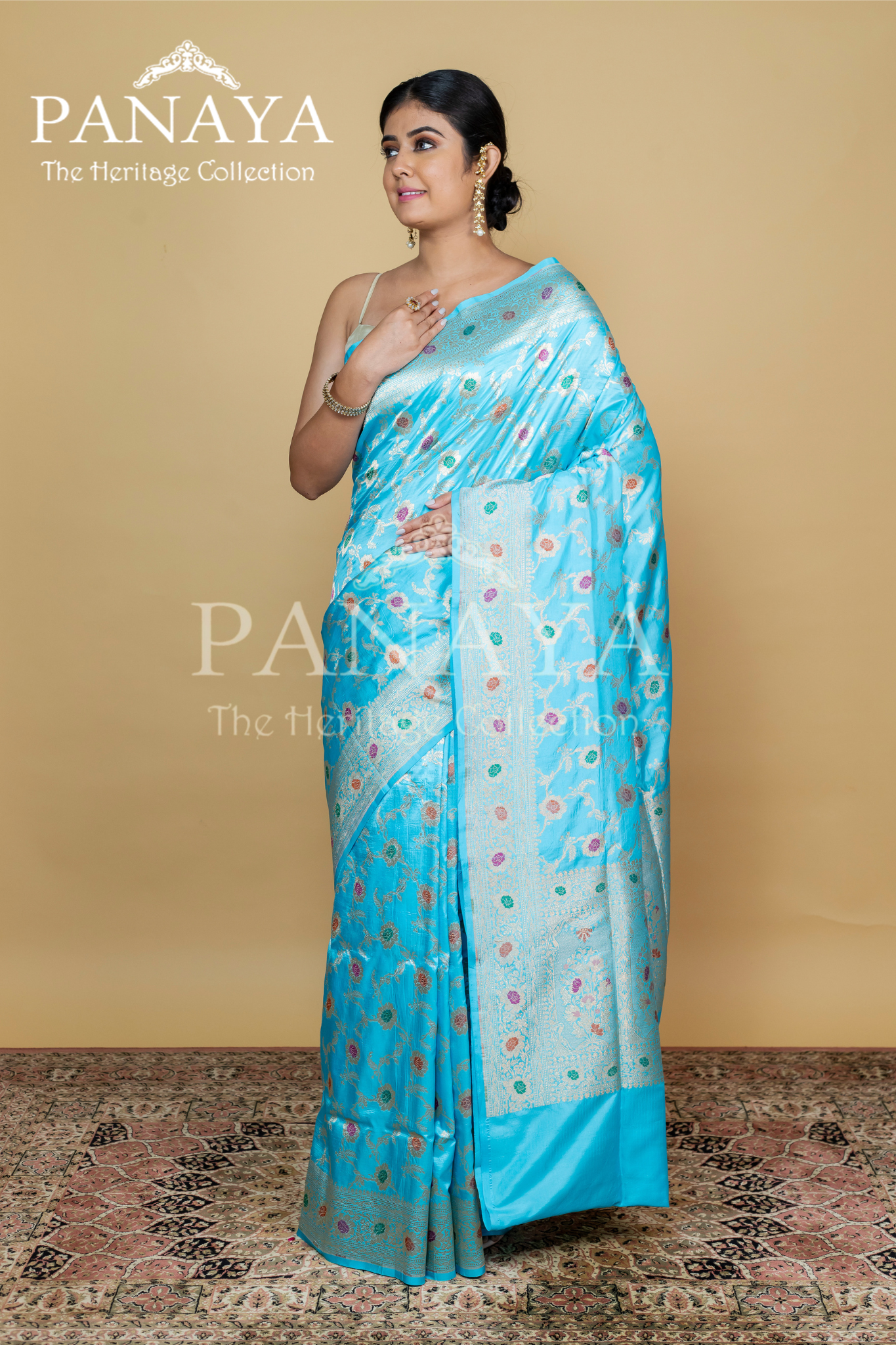 Handloom Cut Work Banarasi Border Zaal Design With Meenakari Zaal