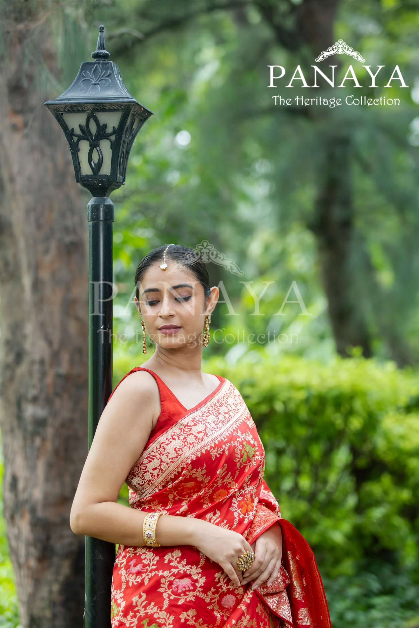 Katan Silk Sikargah Design Zaal With Meenakari Work