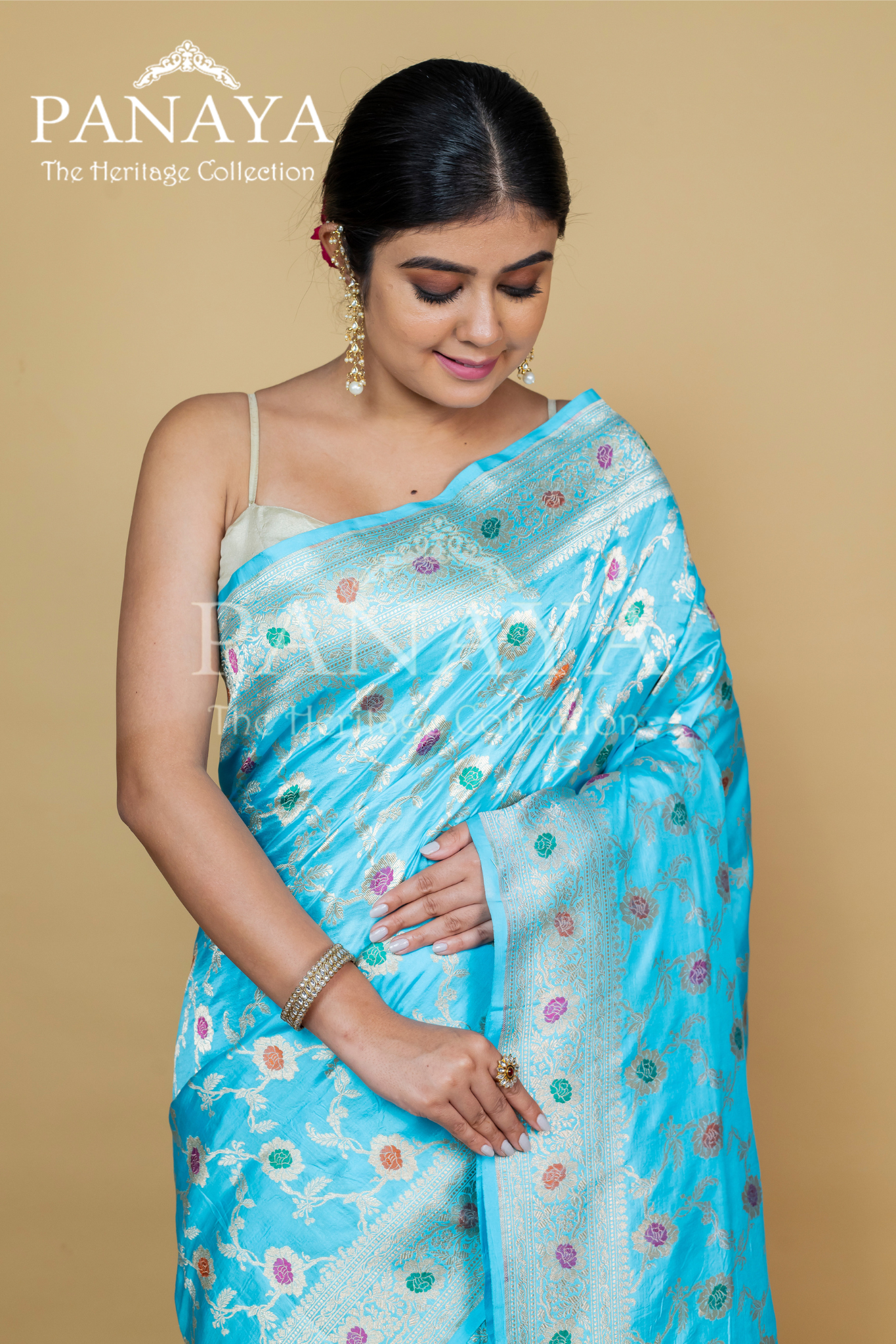 Handloom Cut Work Banarasi Border Zaal Design With Meenakari Zaal