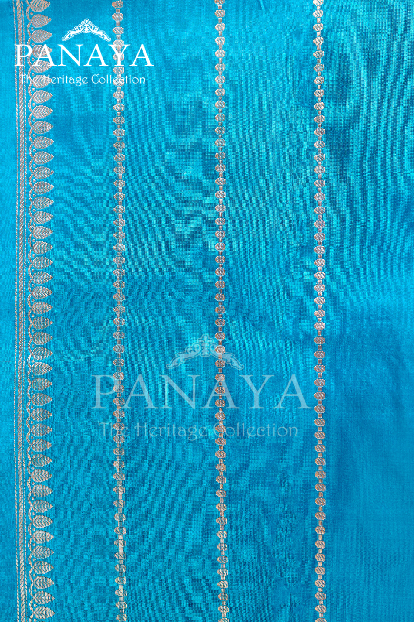 Meenakari Buti With Banarsi Anchal And Border Meenakari Work