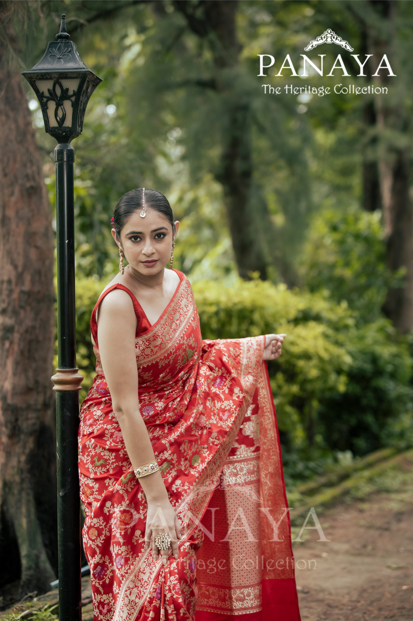 Katan Silk Sikargah Design Zaal With Meenakari Work
