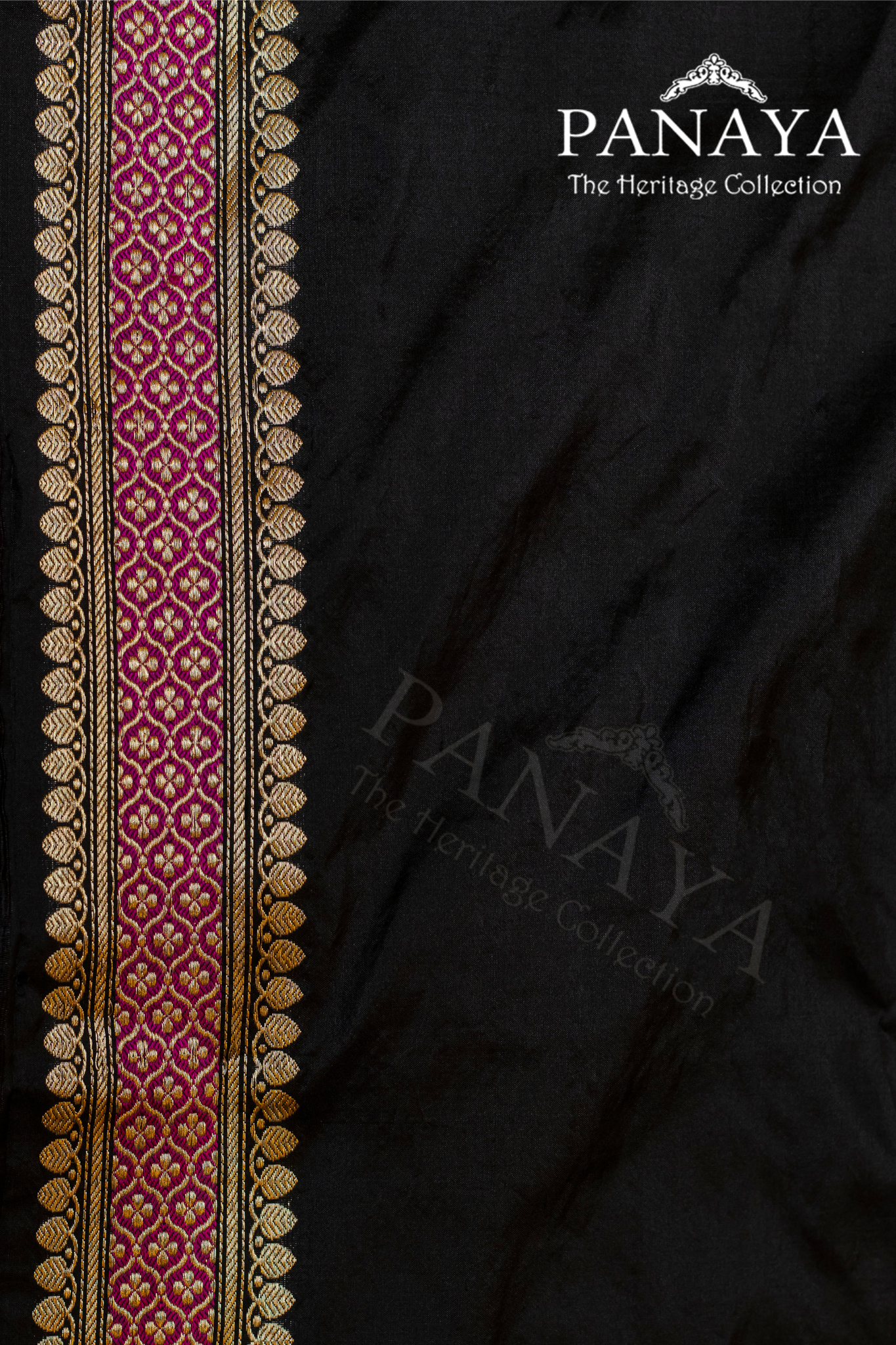 Handloom Katan Silk With Square Heritage Buta Zari Resham Meenakari Work