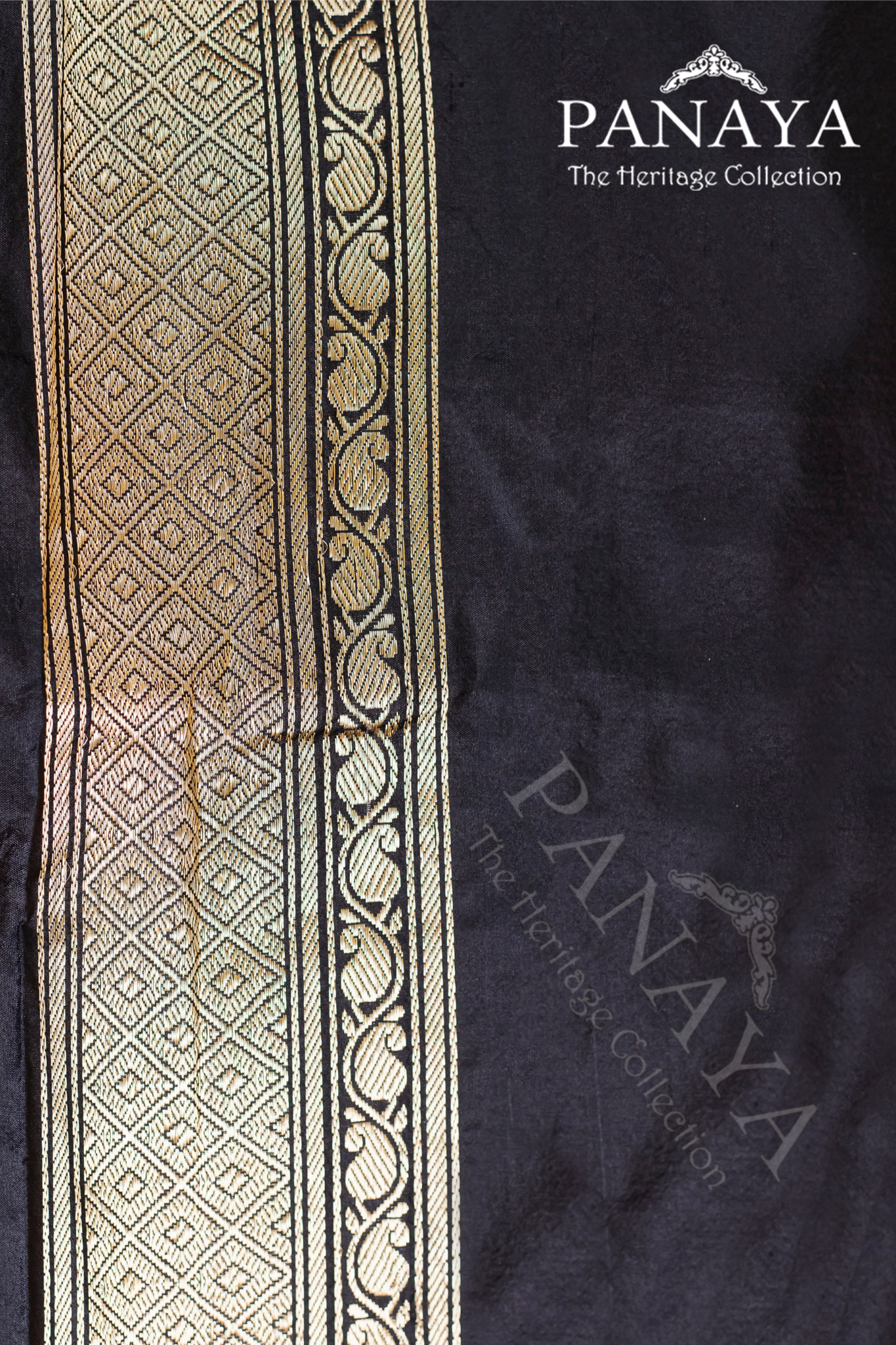 Handloom Katan Silk With Kuniya Banarasi Border Anchal