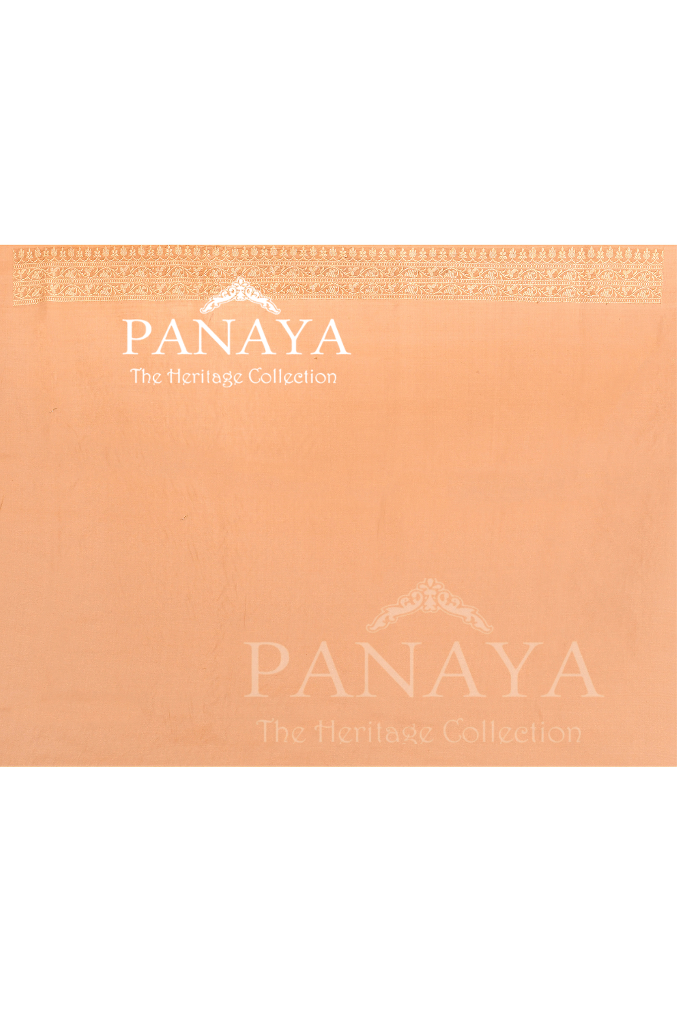 Saree Kora Cotton Silk With Banarasi aanchal & Border with Meenedar Booti