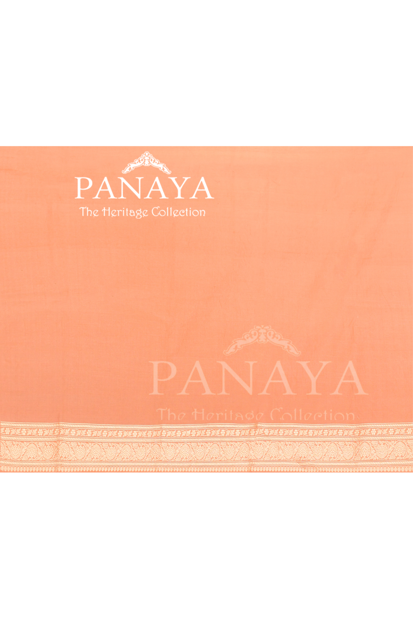 Saree Kora Cotton Silk With Banarasi aanchal & Border with Meenedar Booti