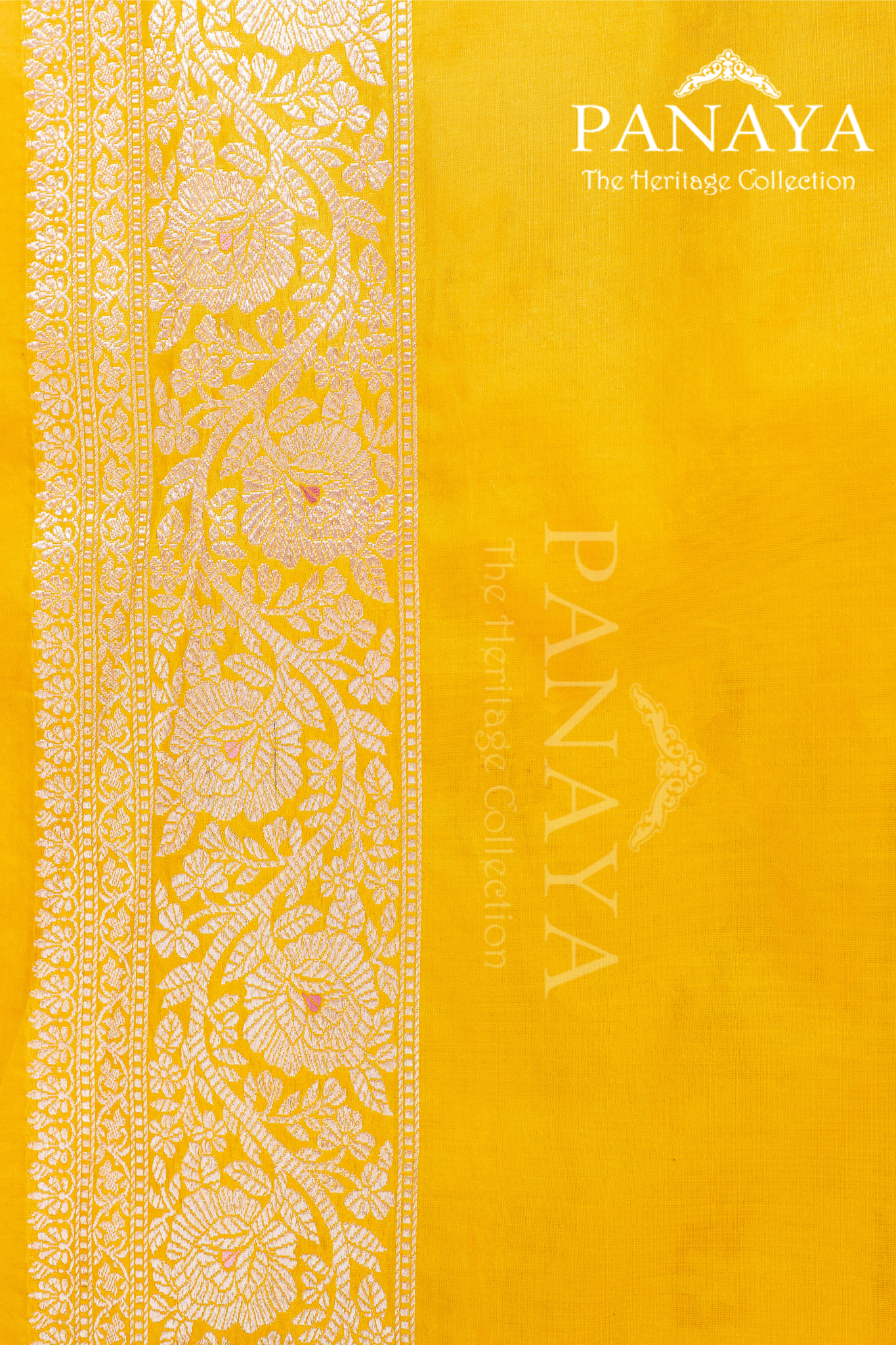Katan Silk Zaal Design With Meenakari Work Banarasi Anchal Border Work