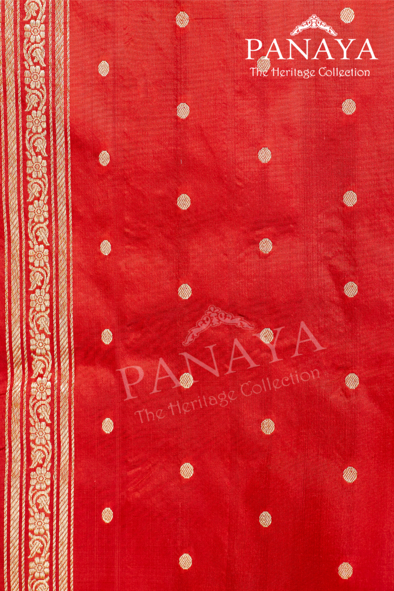Banarasi Border And Anchal With Meenakari Work And Buti