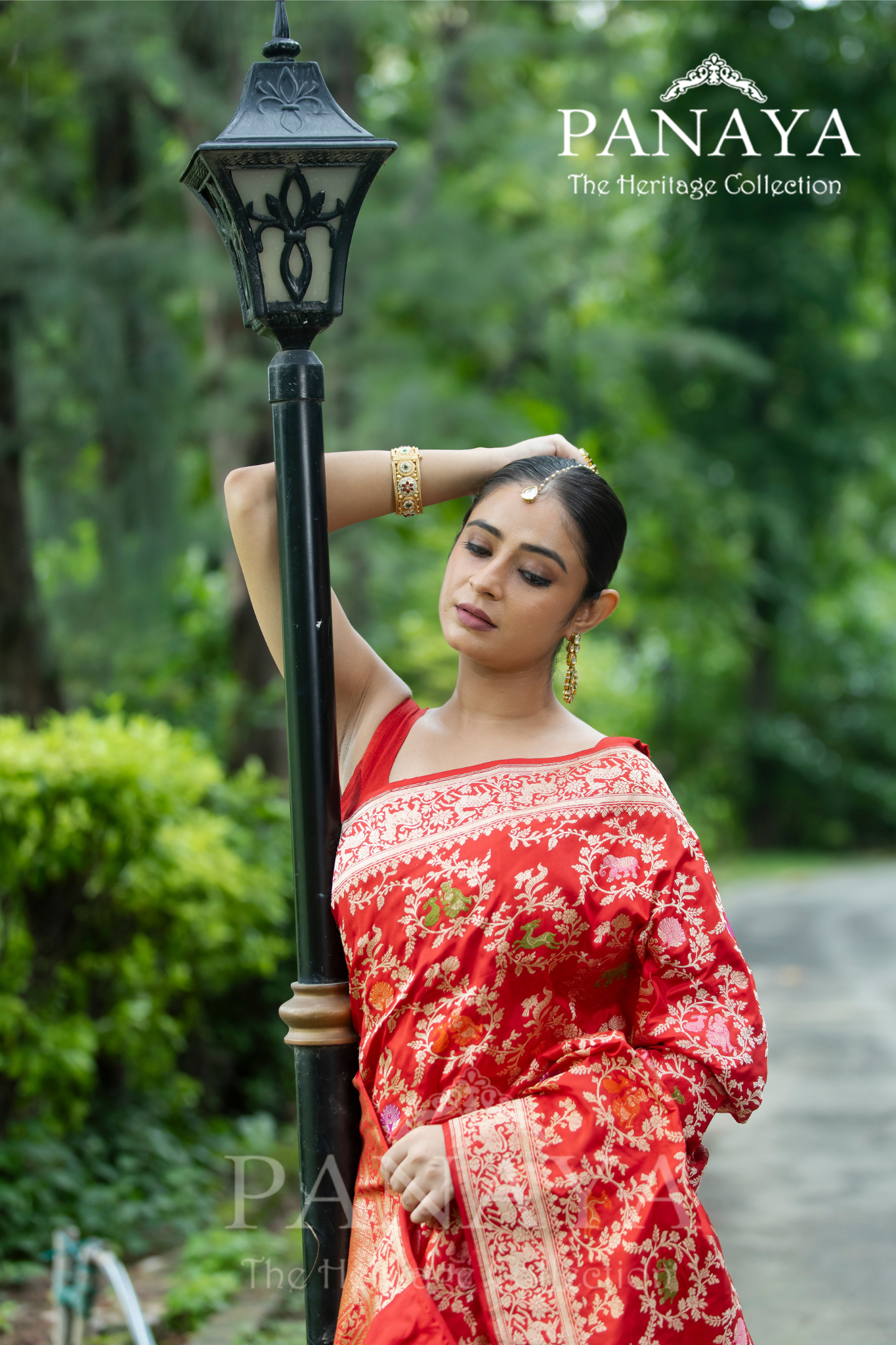 Katan Silk Sikargah Design Zaal With Meenakari Work