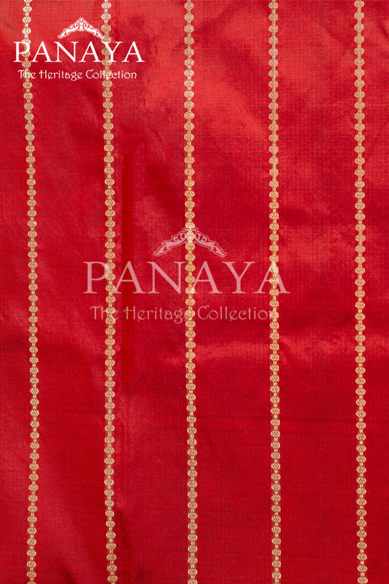 Katan Silk Rangkat With Red Border Banarasi Anchal Border