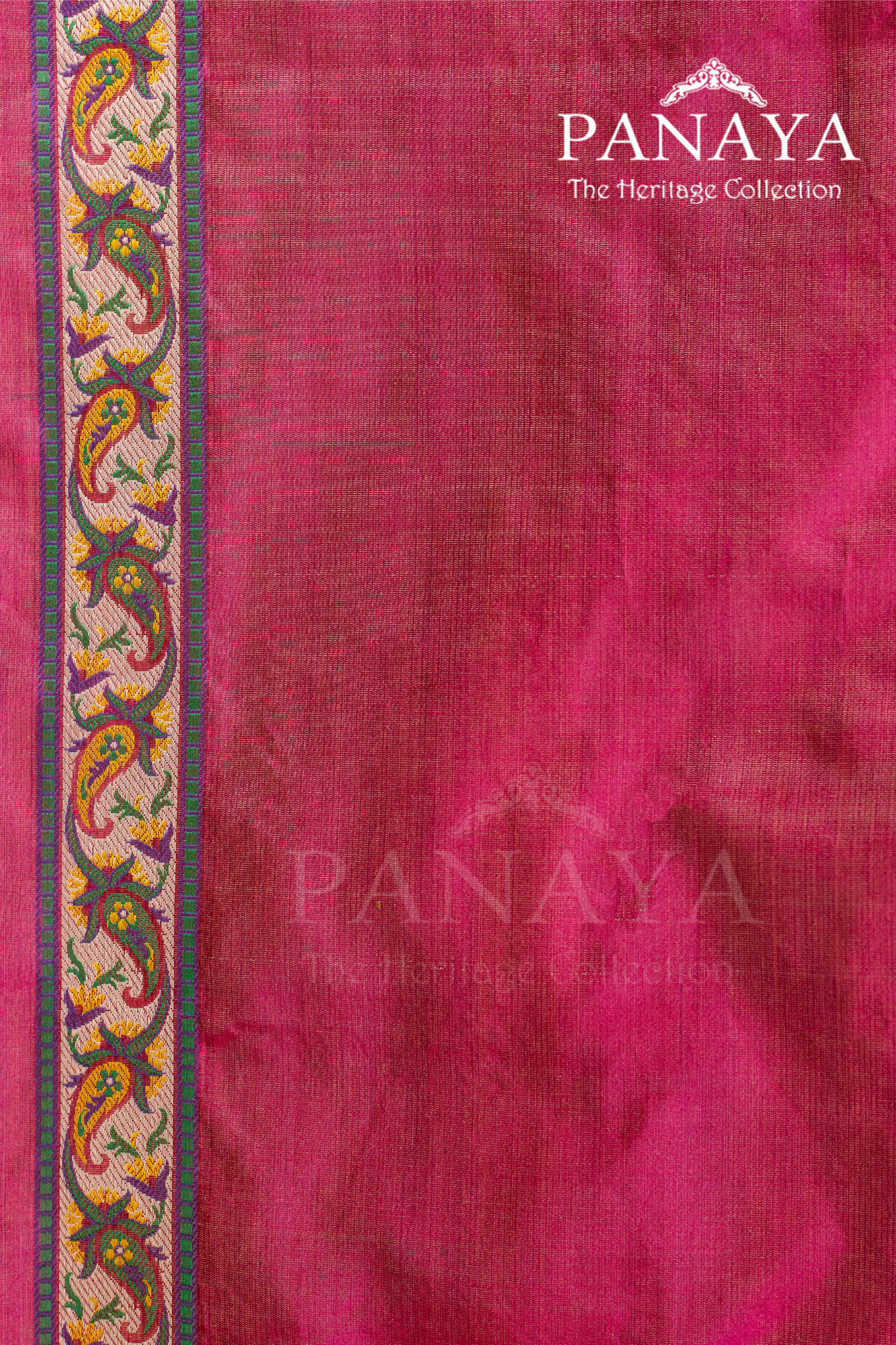 Katan Silk Banarasi Paigly Design With Four Color Resham Meenakari Work