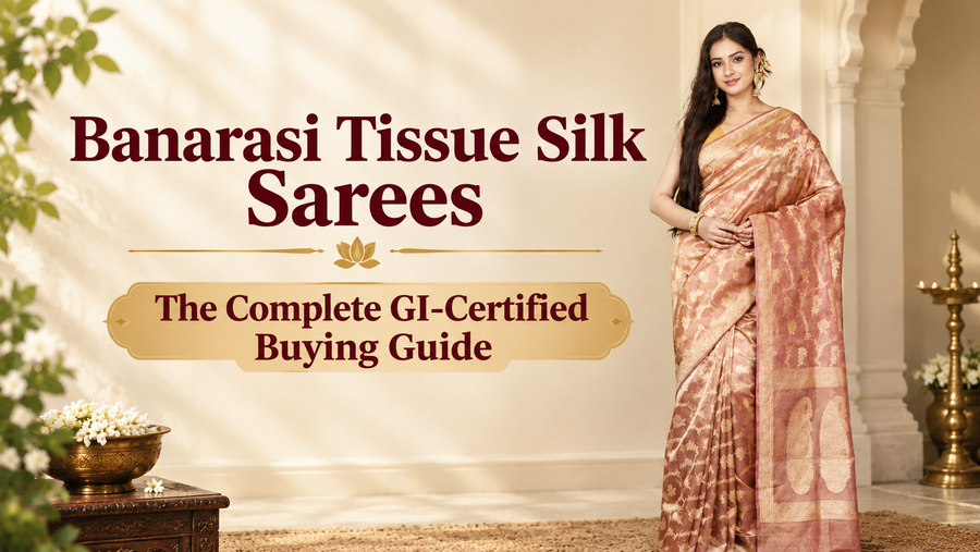 Banarasi Tissue Silk Sarees: The Complete GI-Certified Buying Guide