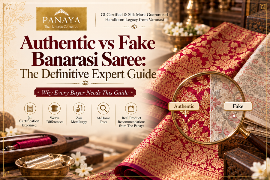 Authentic vs fake Banarasi saree guide
