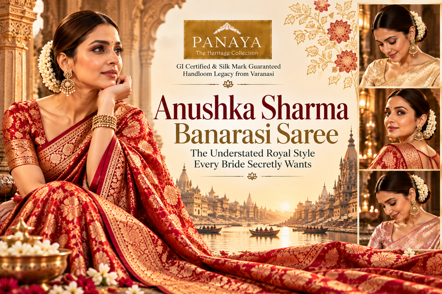 Anushka Sharma Banarasi Saree: The Understated Royal Style Every Bride Secretly Wants