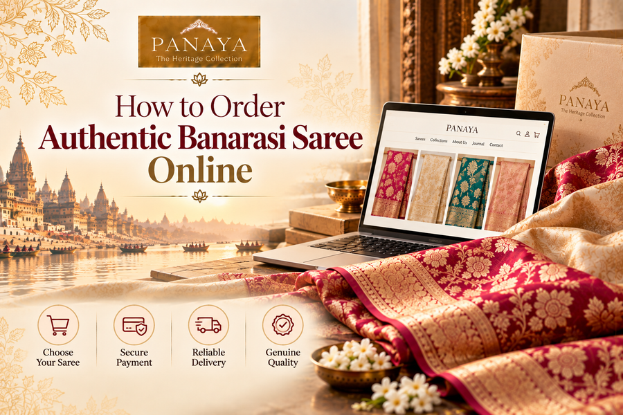 How to Order Authentic Banarasi Saree Online