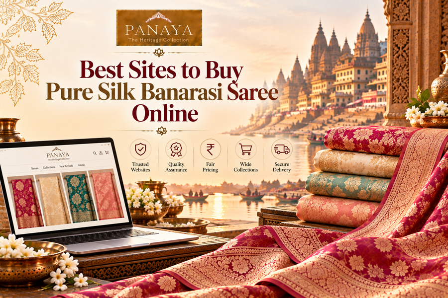 Best Sites to Buy Pure Silk Banarasi Saree Online