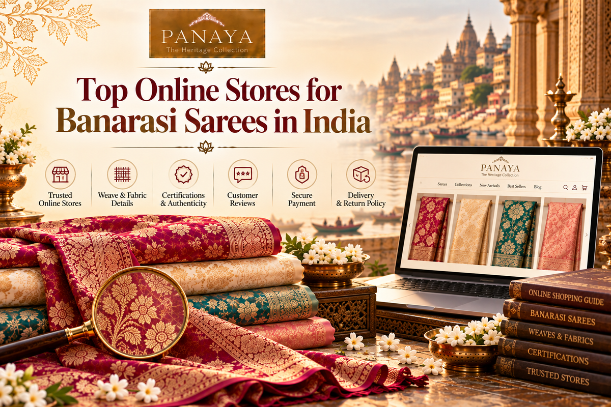 Top Online Stores for Banarasi Sarees in India