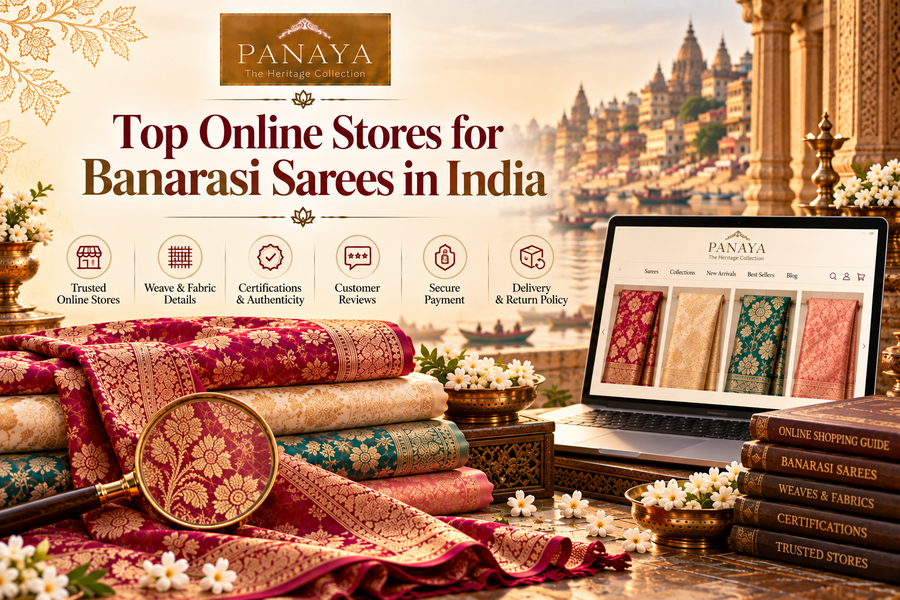 Top Online Stores for Banarasi Sarees in India