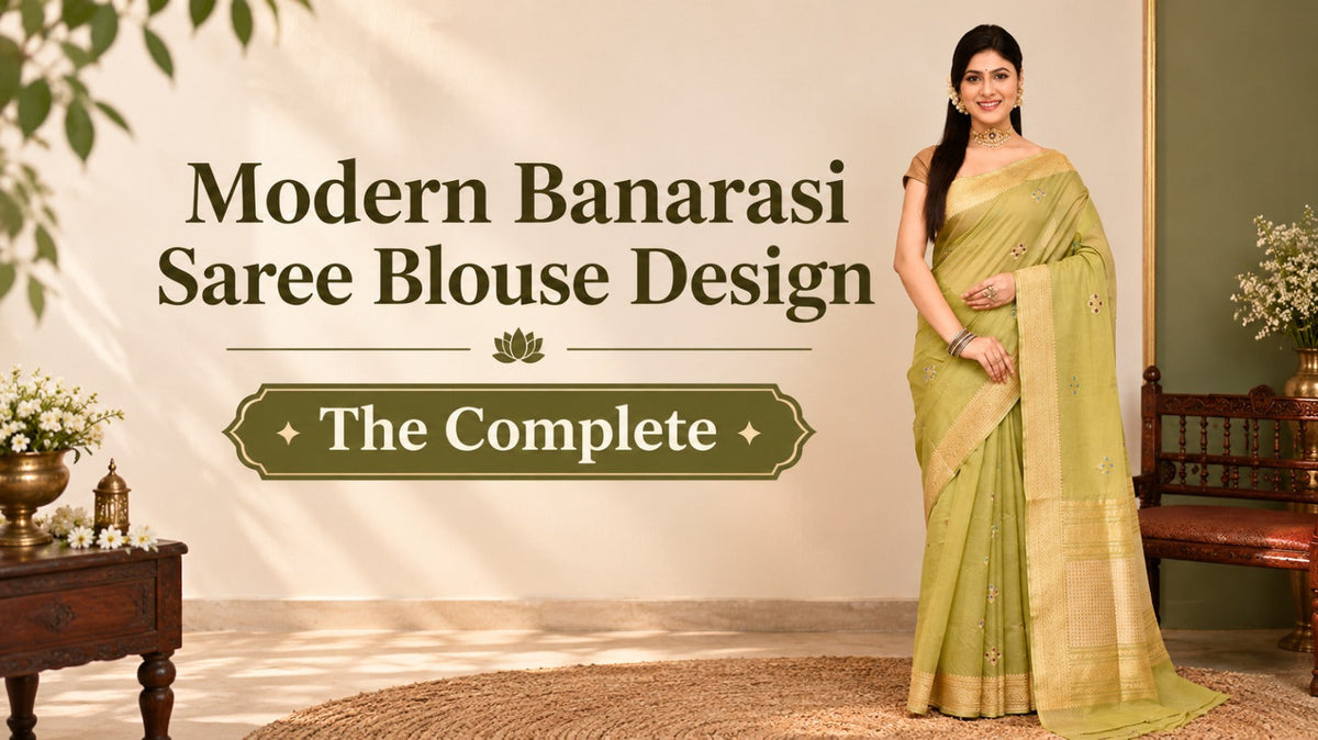 Modern Banarasi Saree Blouse Design