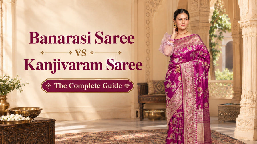 Banarasi Saree vs Kanjivaram Saree:  Expert Guide