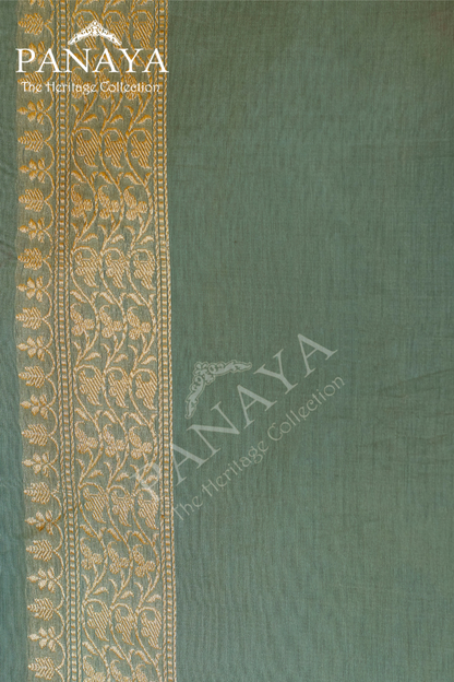 Kora Silk With Meenakari Buti Work