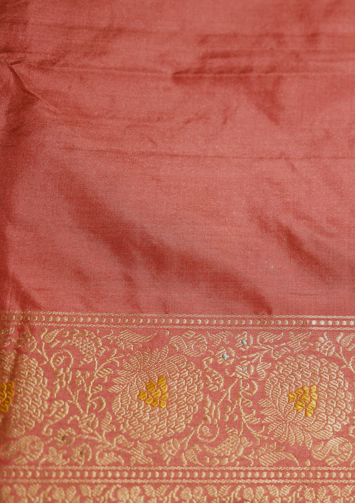 Pink Katan Pure Silk Handwoven Saree - Panaya 