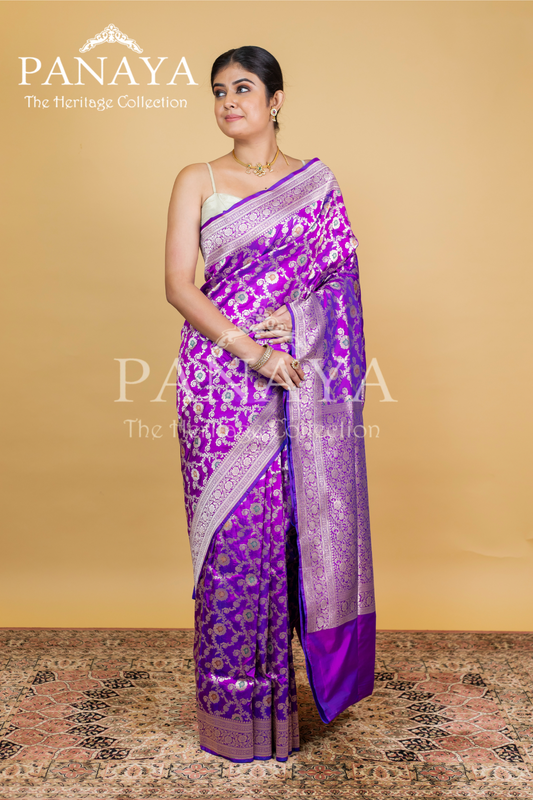 Katan Silk Zaal Design Meenakari Work