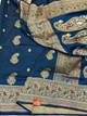 Saree Katan Silk with Meenedarr Banarasi Aanchal & Border with Gold Zari Carry Boota