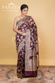 Katan Silk Zaal Design Meenakari Work With Banarasi Anchal Border Design