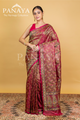 Katan Silk Banarasi Paisley Design With Four Color Resham Meenakari Work