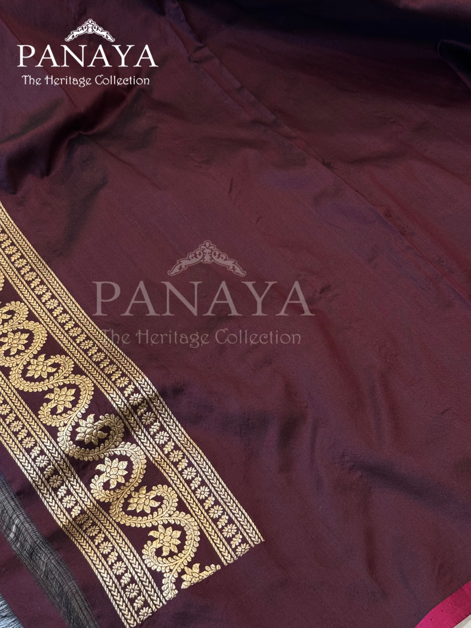 Saree Premium Handloom katan silk  with darbar anchal and zari gold border design