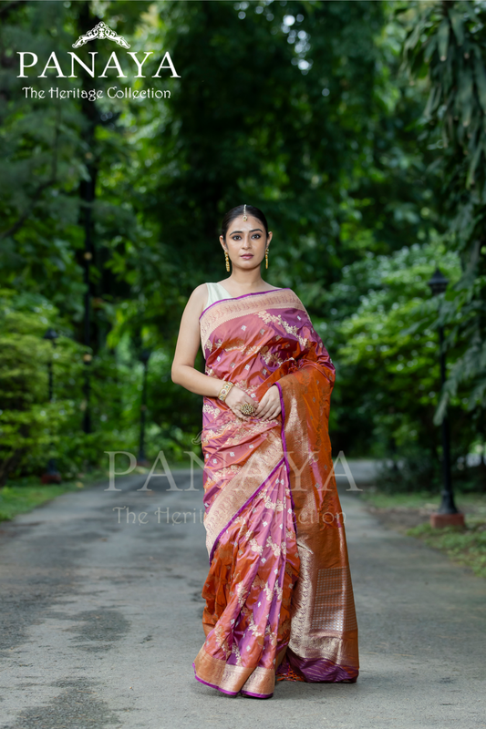 Diagonal Zaal Work With Sona Rupa Zari Work