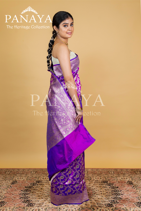 Katan Silk Zaal Design Meenakari Work