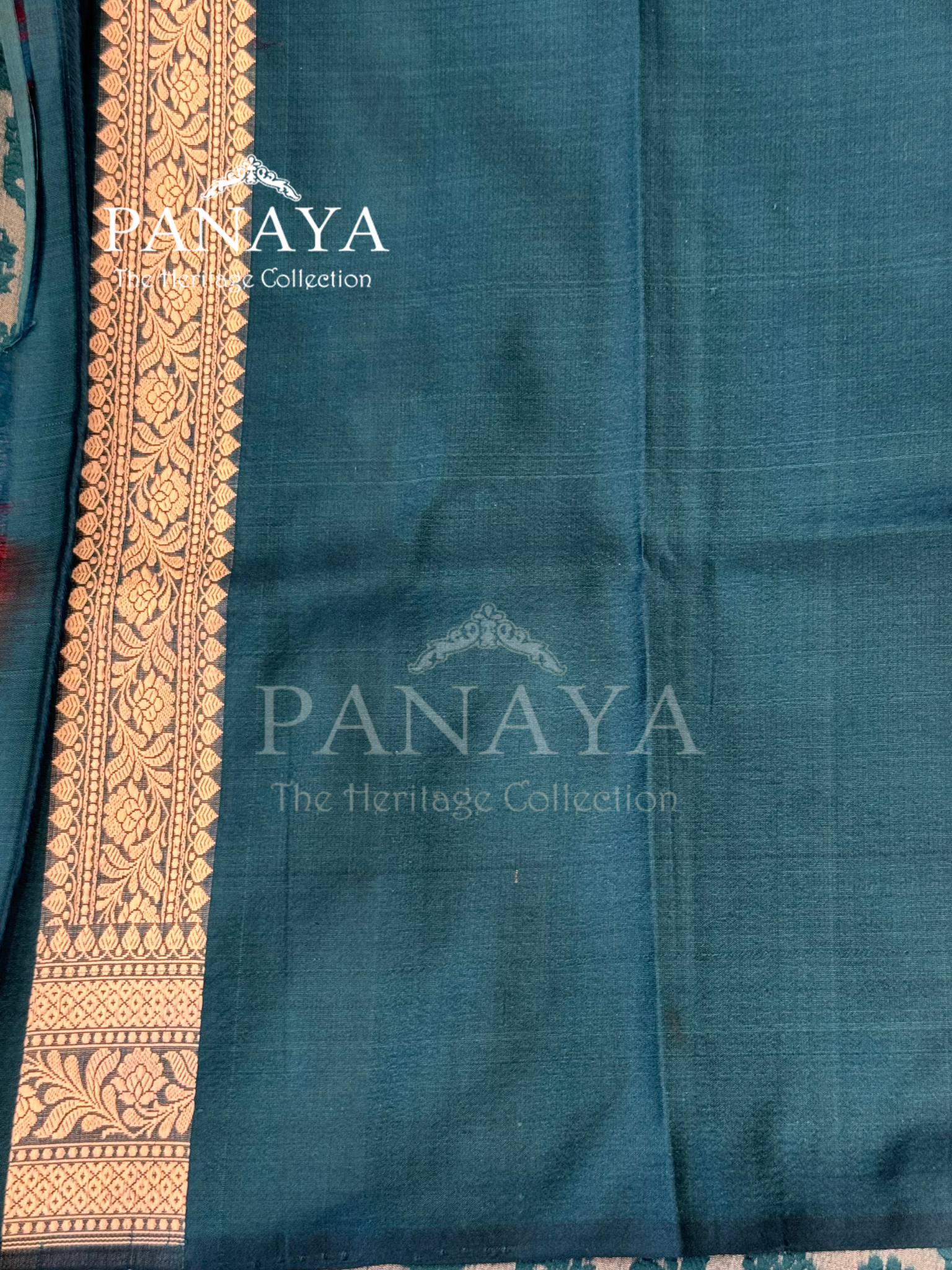 Saree Katan Silk Banarasi Aanchal Border with Resham silk Booti