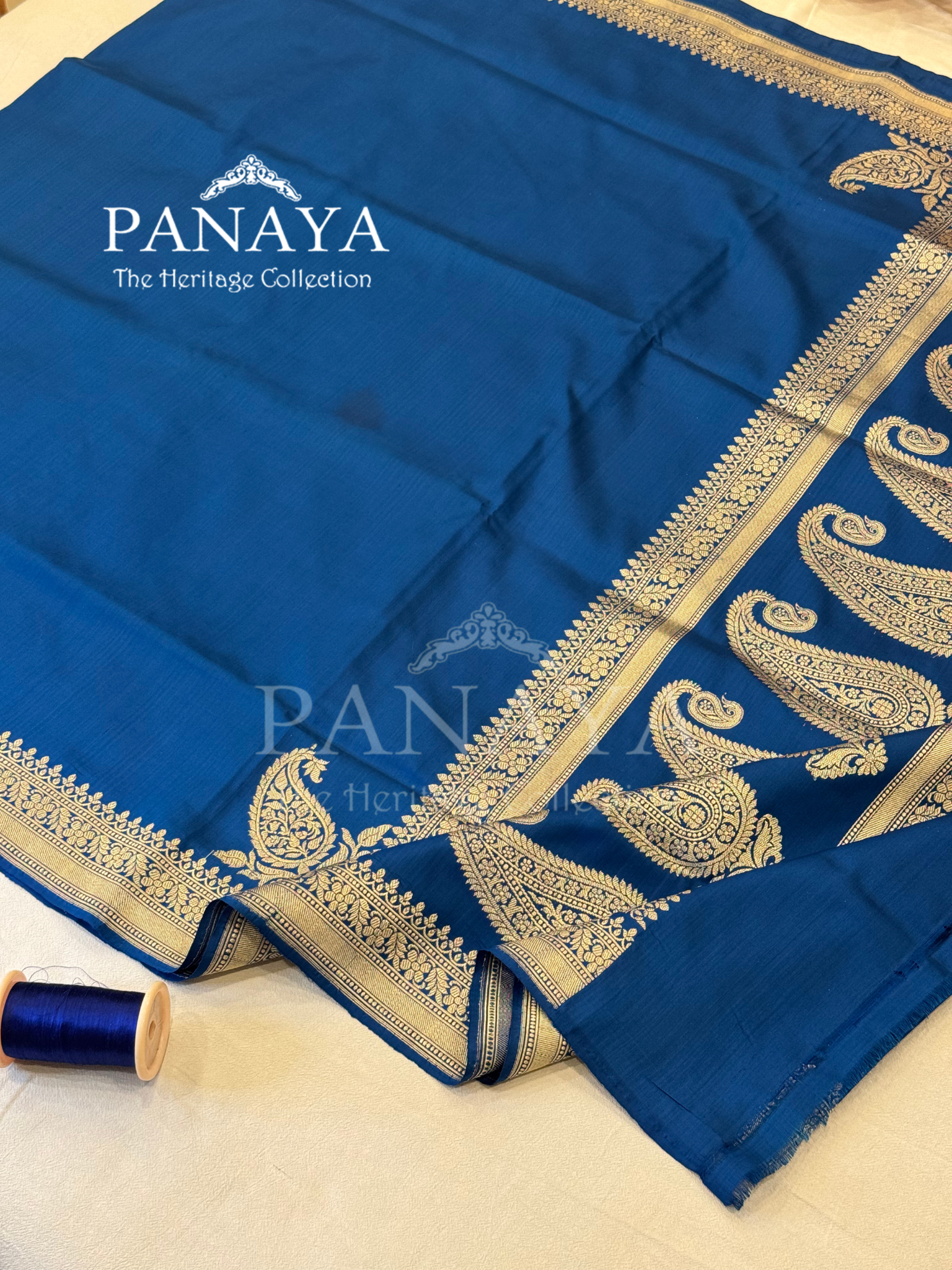 Saree Katan Silk Plain Saree with Banarasi Aanchal, Border & Nice Konia