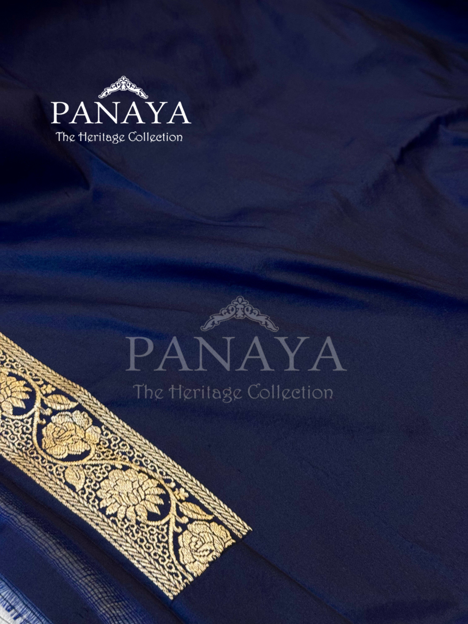 Saree Katan Silk Plain Saree with Banarasi Aanchal, Border & Nice Konia