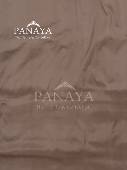 Saree Katan Silk with banarasi aanchal & Border with meenedar Jaal Design
