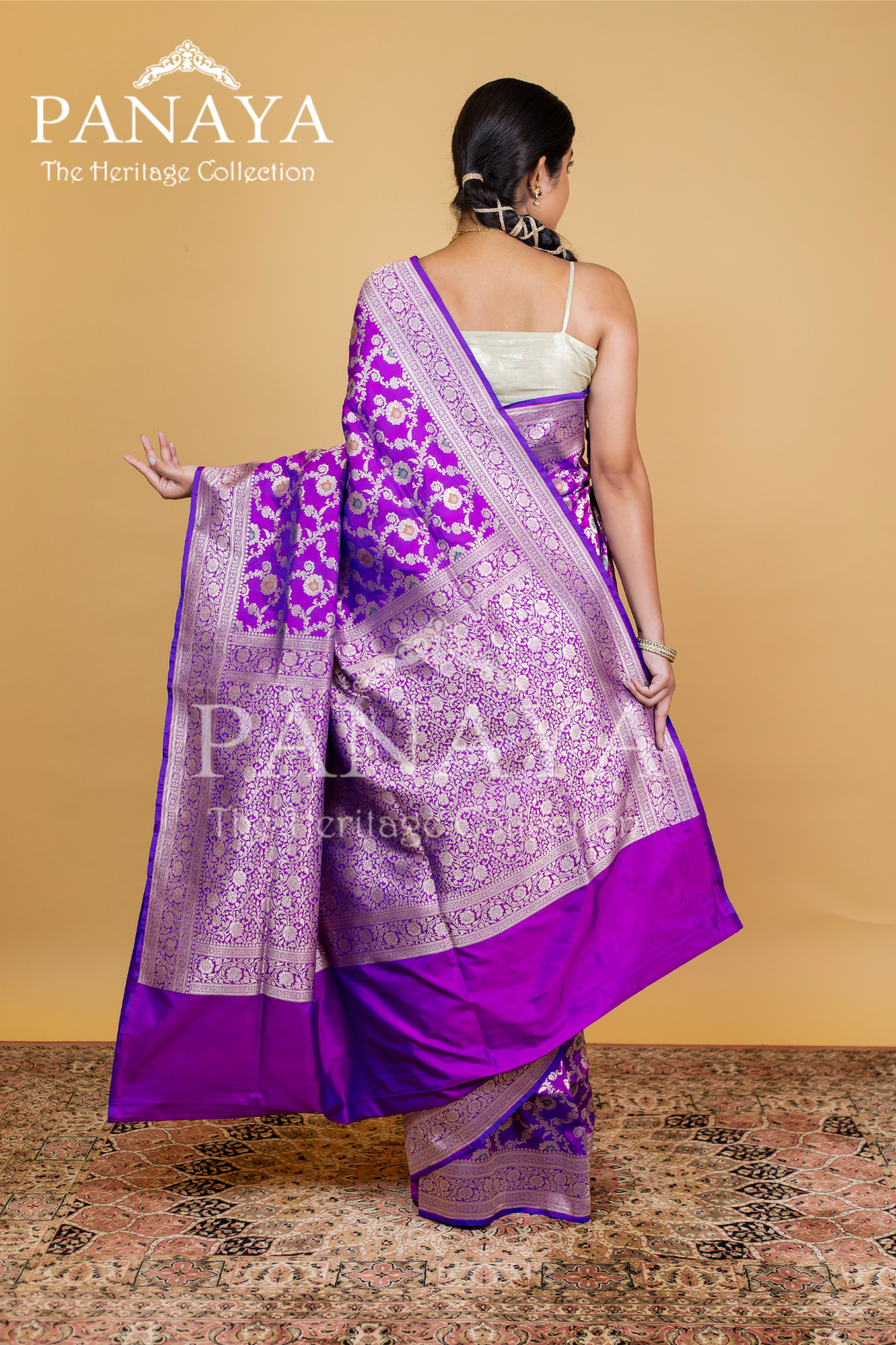 Katan Silk Zaal Design Meenakari Work