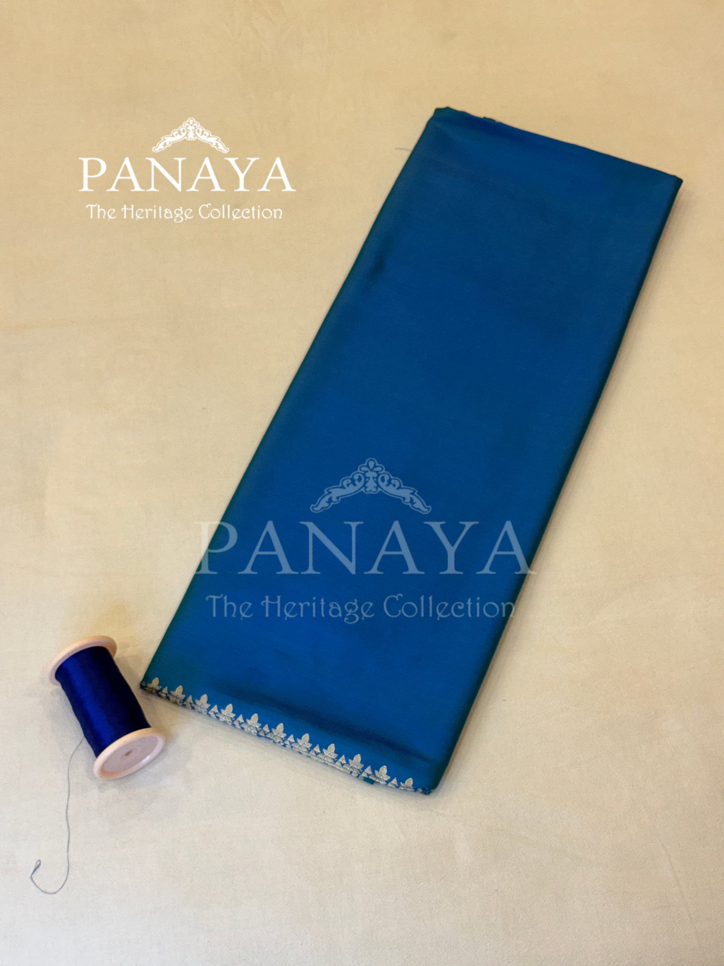Saree Katan Silk Plain Saree with Banarasi Aanchal, Border