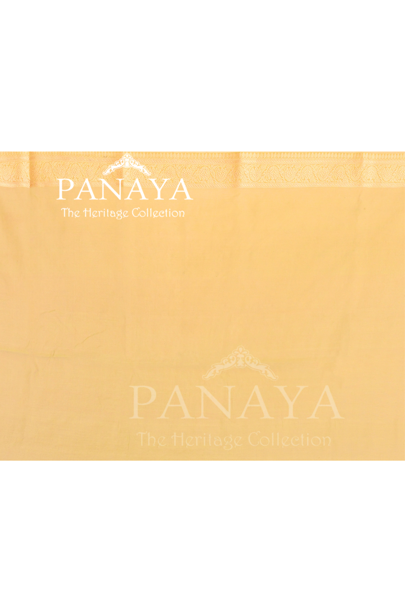 Saree Kora Cotton Silk With Banarasi aanchal & Border with Meenedar Booti