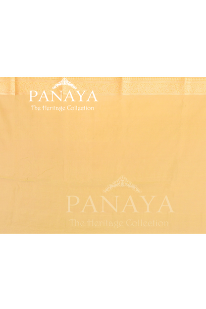 Saree Kora Cotton Silk With Banarasi aanchal & Border with Meenedar Booti