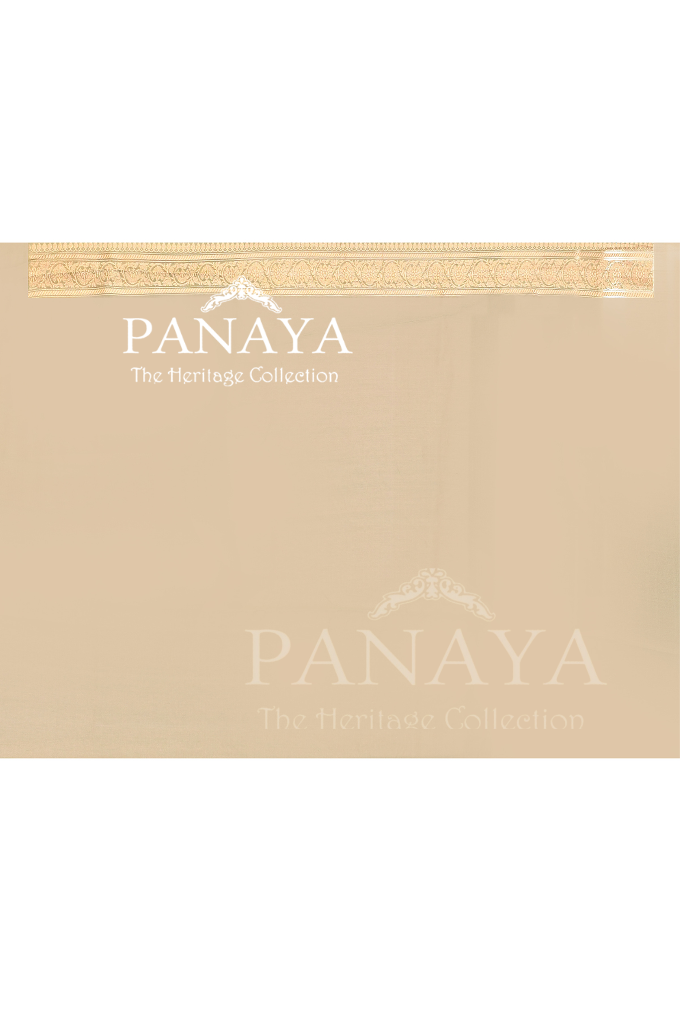 Saree Kora Cotton Silk With Banarasi aanchal & Border with Meenedar Booti