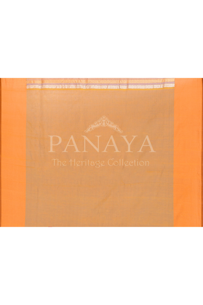 Saree Kora cotton Silk with Banrasi Aanchal & Border with Meenedar Aada Design