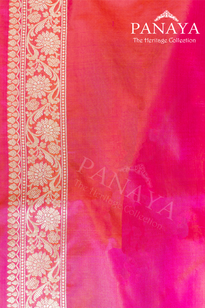 Handloom Cut Work Banarasi Buti Saree With Banarsi Border And Anchal